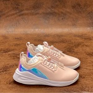 Clove Women's Classic Nursing Sneakers in Holographic Pink Size 7